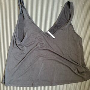 Lulus Basics Drapey V Neck Tank